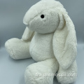 Toys de lapin en velours de corail blanc pour enfants